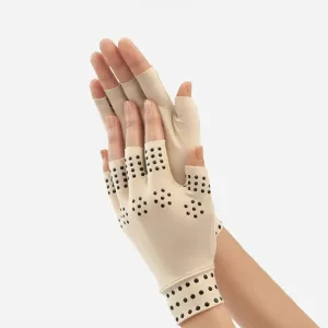 mănuși de compresie, mănuși pentru artrită, terapie magnetică, mănuși magnetice, mănuși de compresie fără degete