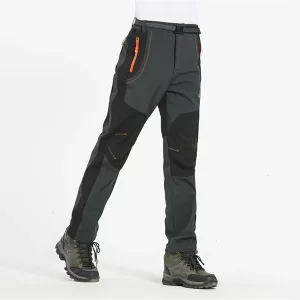 pantaloni de drumeție, pantaloni de ploaie, pantaloni impermeabili, pantaloni fleece, pantaloni de iarnă, pantaloni călduroși, pantaloni de camping, pantaloni windproof, pantaloni groși